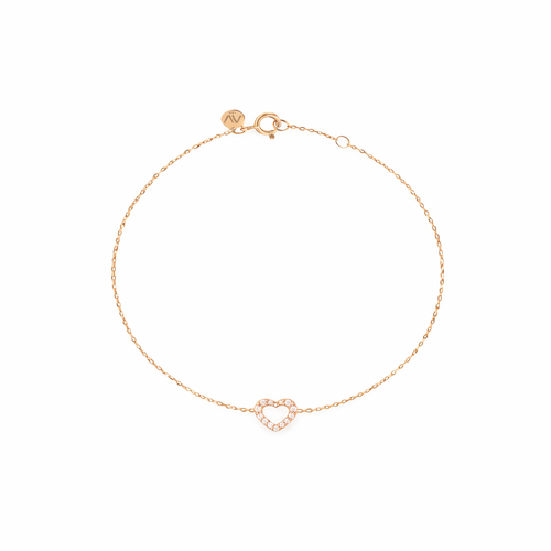 Piece Of My Heart Diamantový Náramek|Materiál:18k růžové zlato