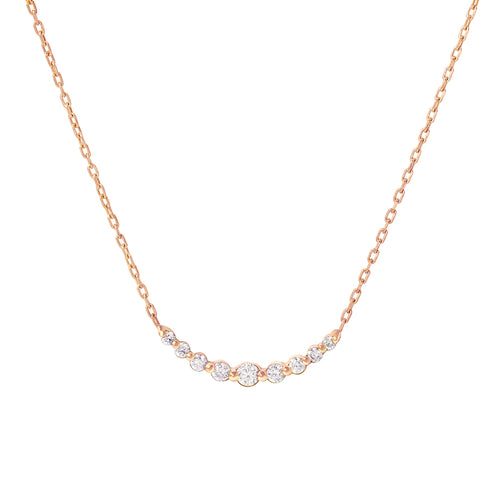 Riviera Diamantový Náhrdelník|Materiál:18k růžové zlato
