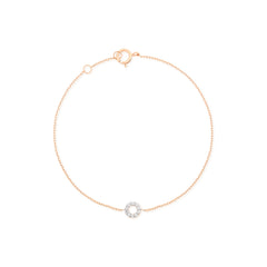 Halo Diamantový Náramek|Materiál:18k růžové zlato