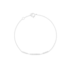 Three Bars Diamantový Náramek|Materiál:18k bílé zlato