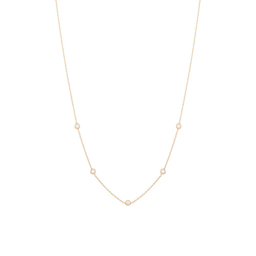 Tiny Diamantový Náhrdelník|Materiál:18k žluté zlato