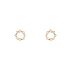 Whimsy Diamantové Náušnice|Materiál:18k žluté zlato
