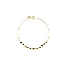 Let It Slide Náramek s Černými Diamanty|Materiál:18k žluté zlato