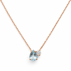 Toi et Moi Náhrdelník s Diamantem|Materiál:18k růžové zlato