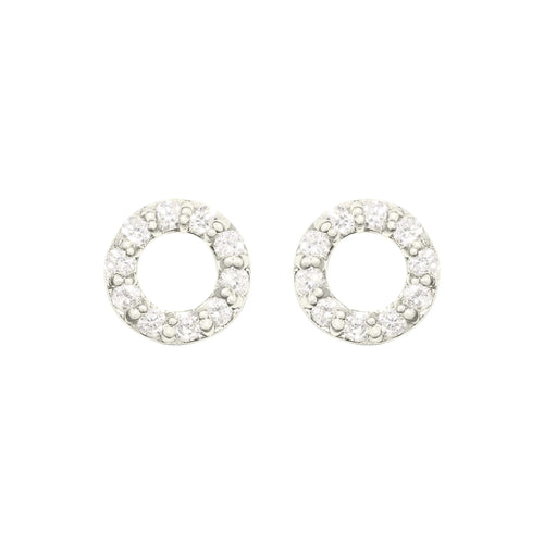 Well Rounded Diamantové Náušnice|Materiál:18k bílé zlato