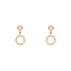 Whimsy Drop Diamantové Náušnice|Materiál:18k žluté zlato